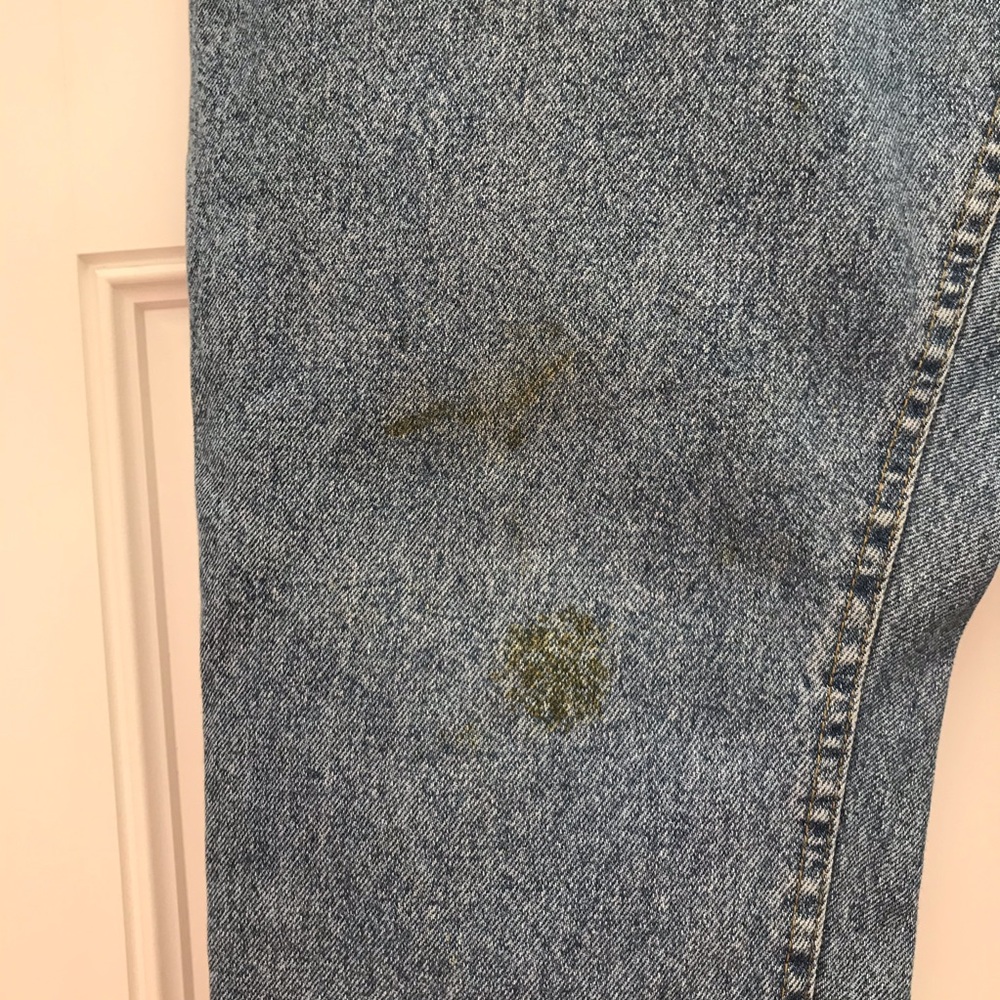 Vintage Lee mom/dad jeans stains on front as shown  vintage size 18w/P - Picture 5 of 10